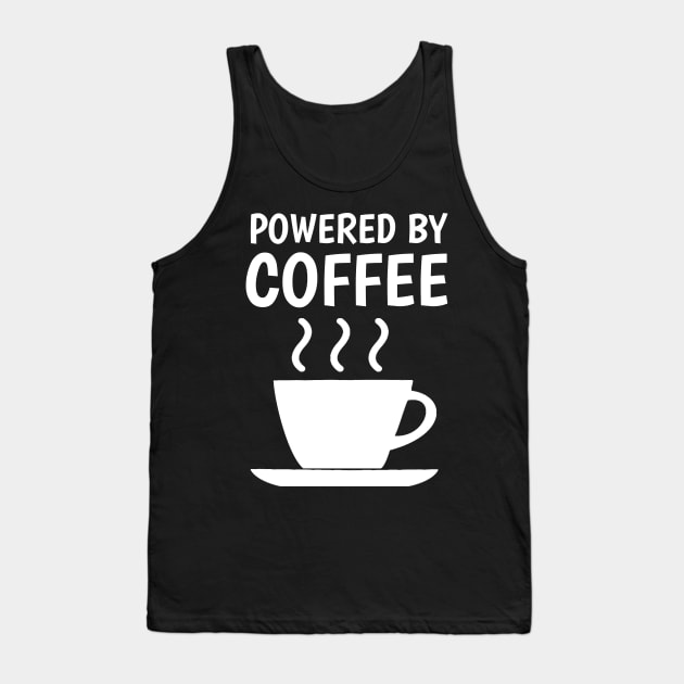 powered by coffee Tank Top by juinwonderland 41